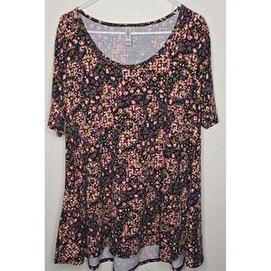 Lularoe Womens Size L Geometric Top  Flare Out At The Bottom Multicolor Shirt